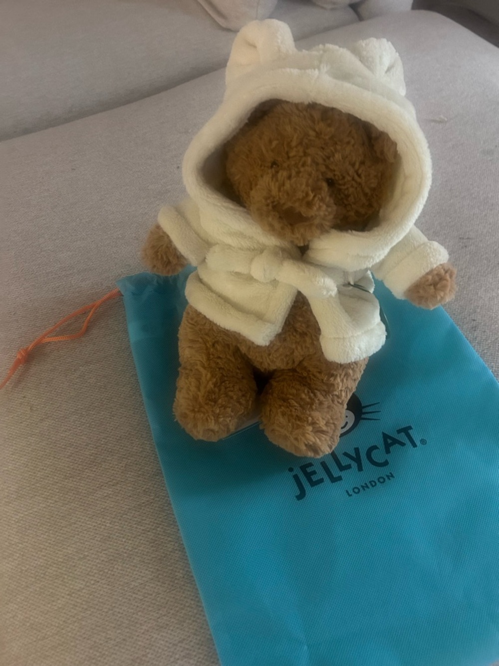 jellycat bartholomew bear bathrobe outfit - Picture 2 of 4
